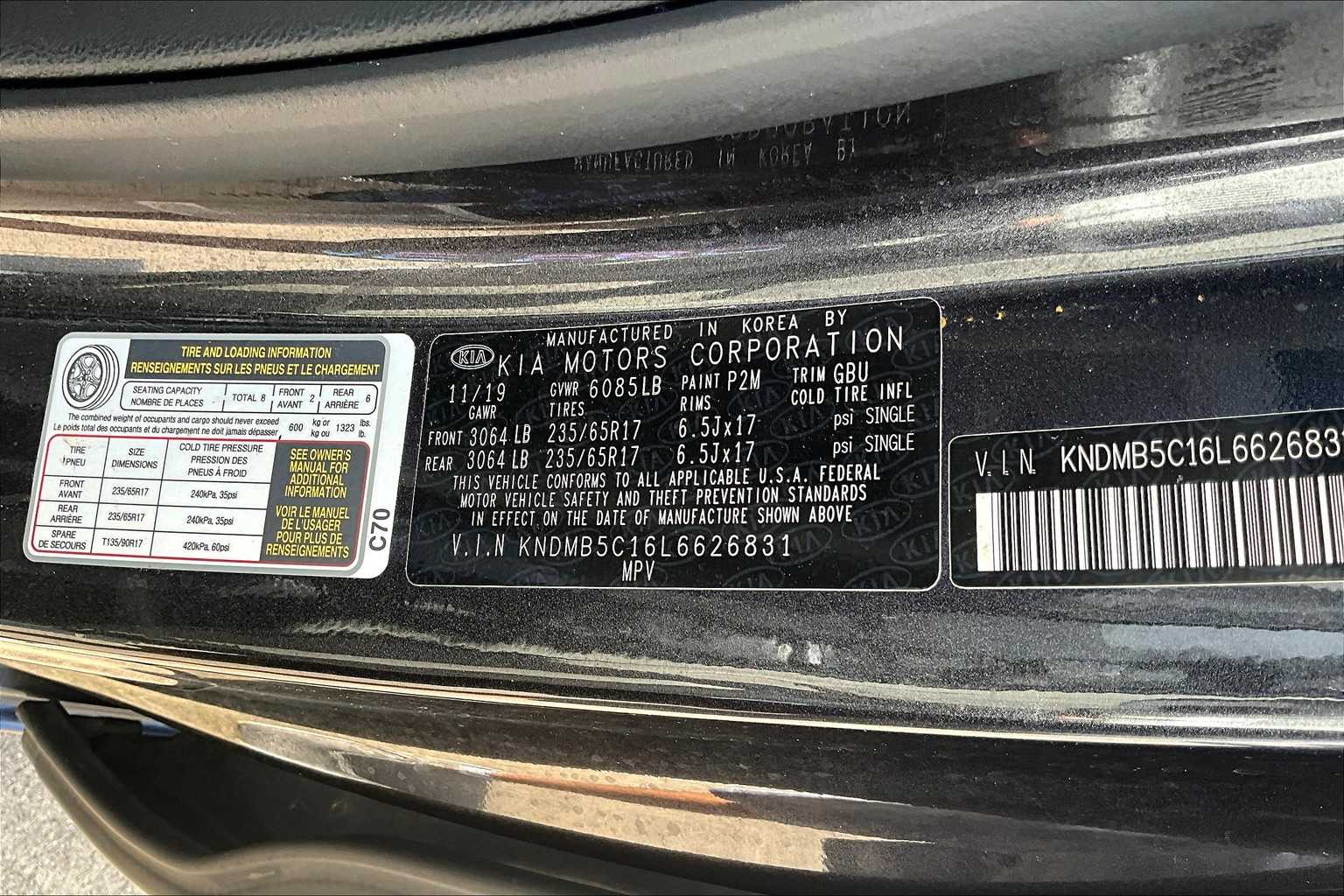 2020 Kia Sedona LX EX photo 33