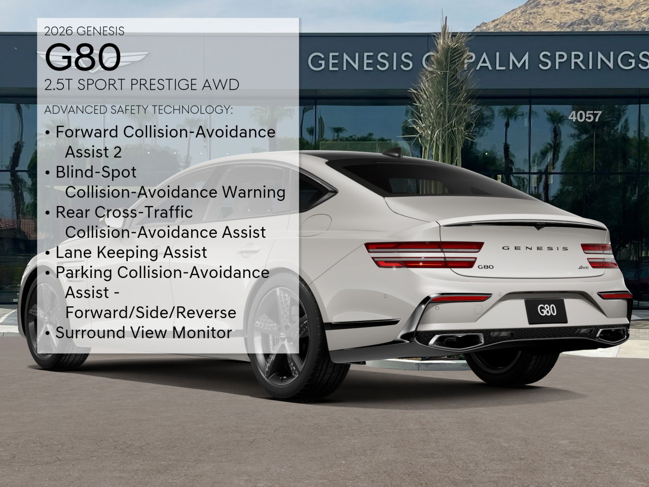 2026 Genesis G80 2.5T Sport Prestige AWD photo 4
