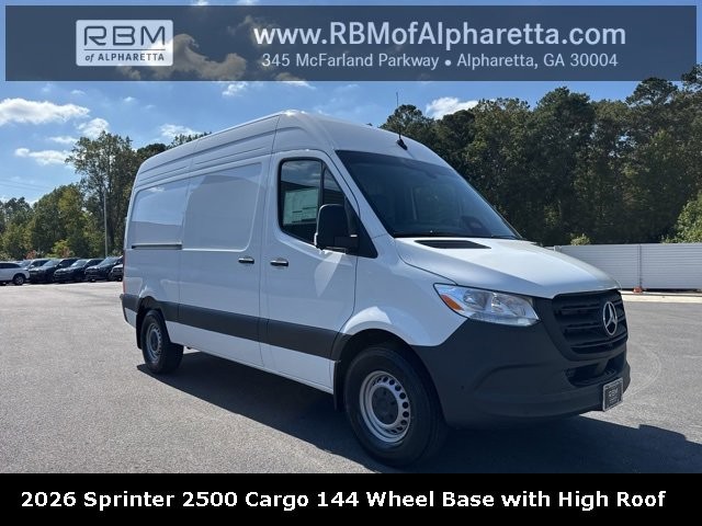 New 2026 Mercedes-Benz Sprinter Cargo Van High Roof with 144 Inch