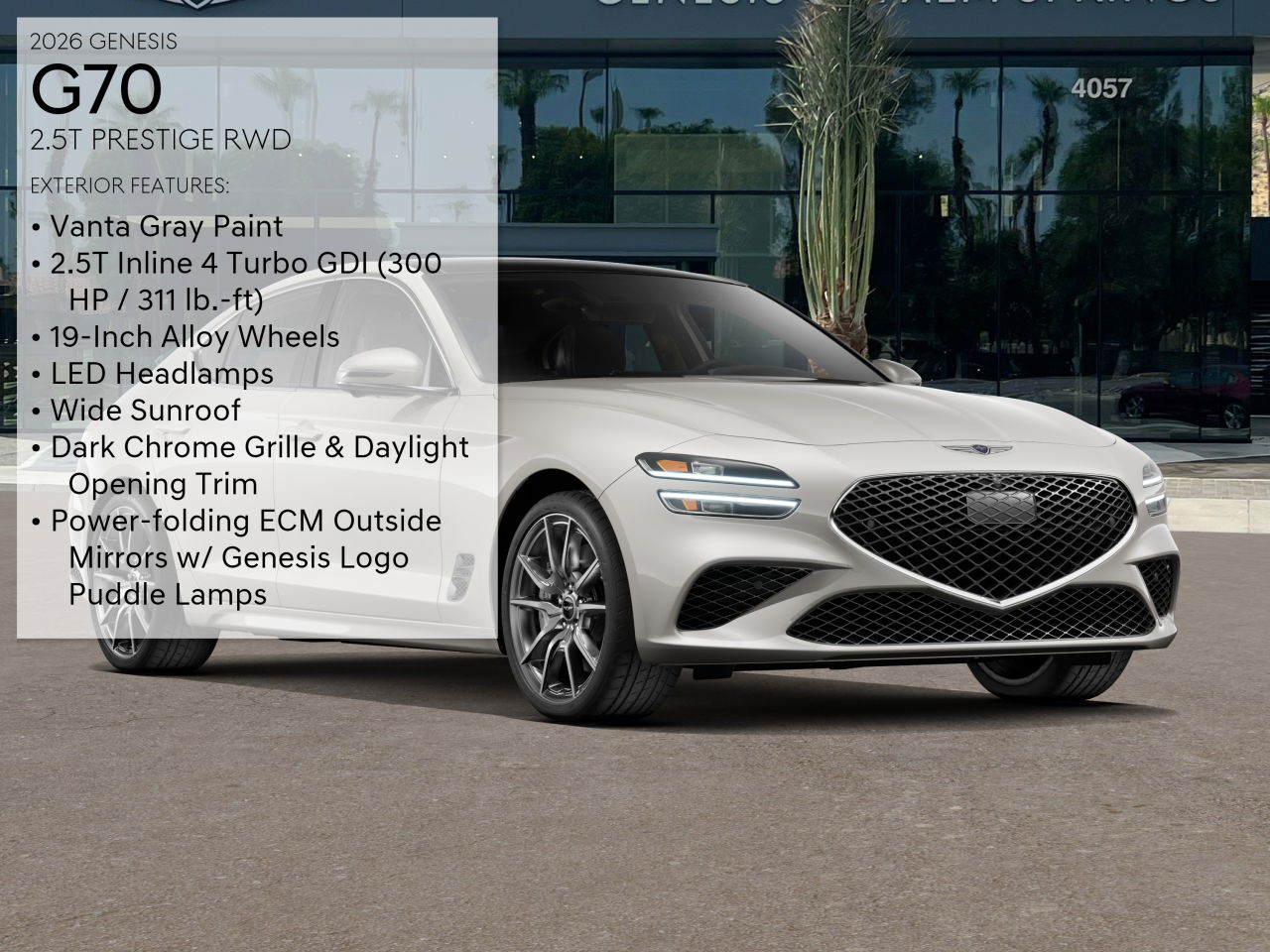 2026 Genesis G70 2.5T Prestige photo 3