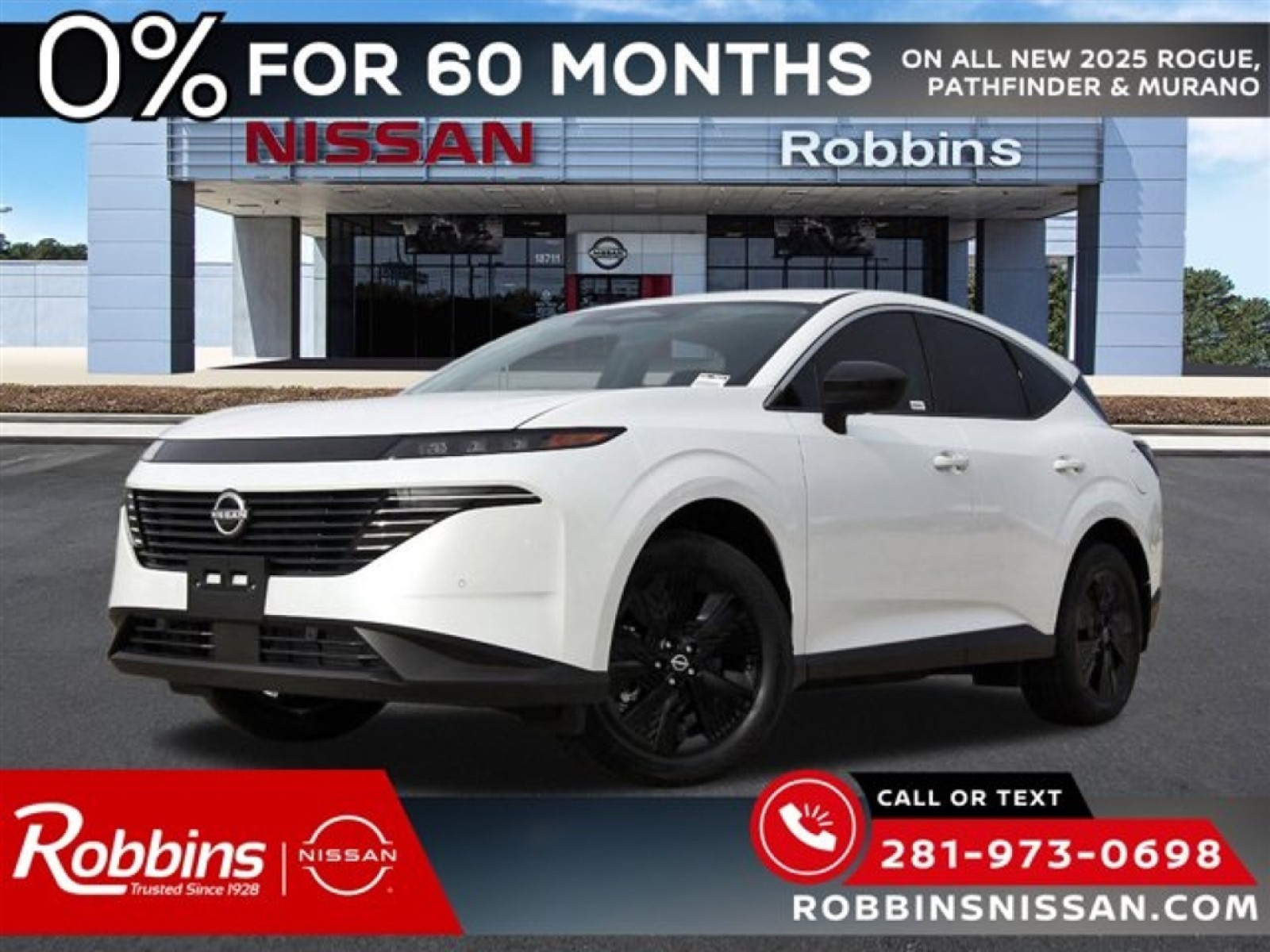 2025 Nissan Murano SV White at Robbins Nissan