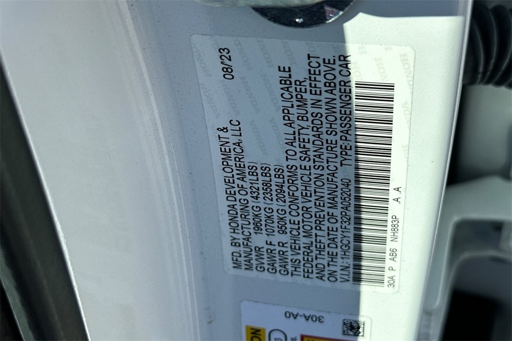 2023 Honda Accord EX photo 32