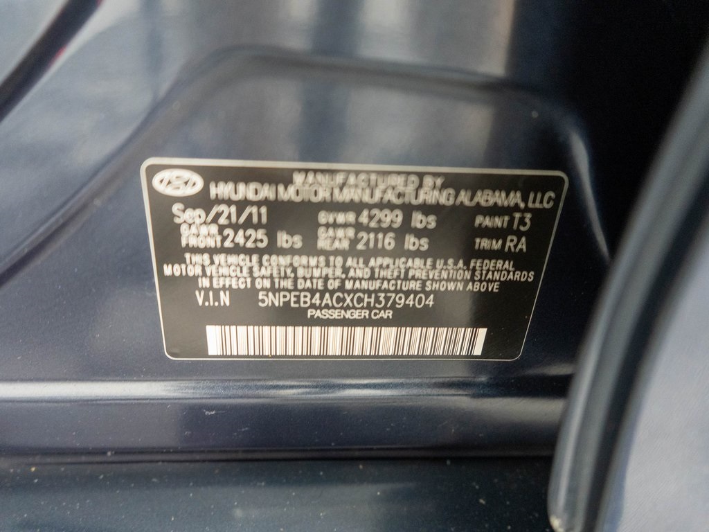 2012 Hyundai Sonata GLS photo 29