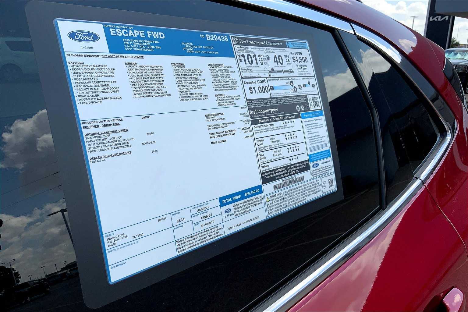 2025 Ford Escape Plug-In Hybrid photo 20