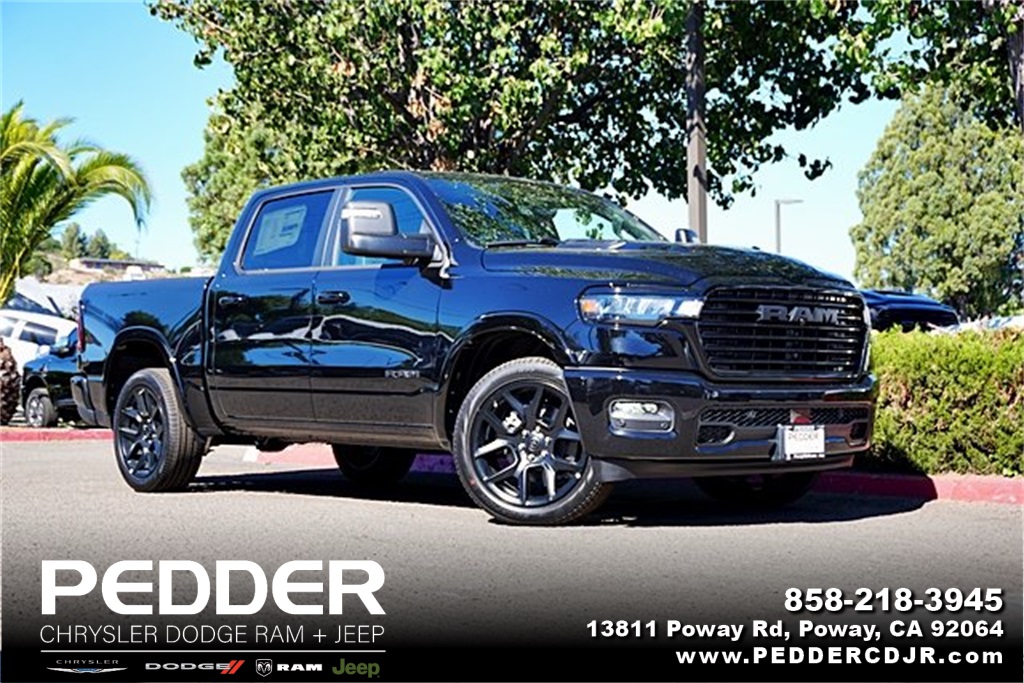 New 2026 Diamond Black Crystal Pearl-Coat Exterior Paint RAM Laramie image 1