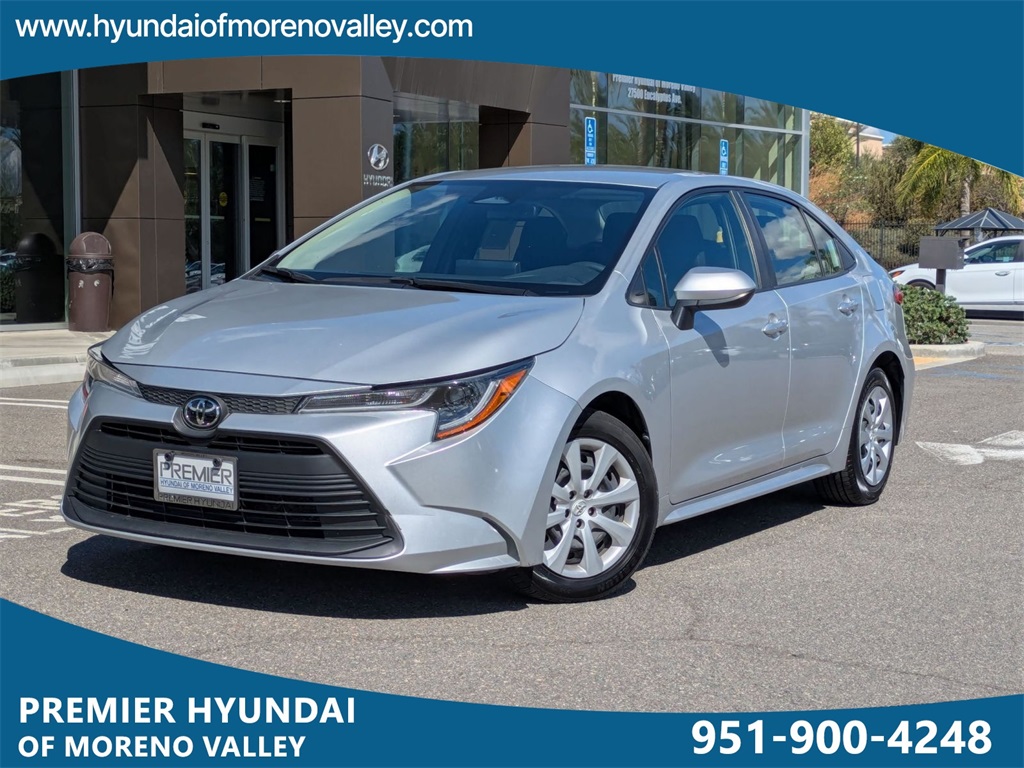 Used 2023 Toyota Corolla LE with VIN JTDB4MEE3PJ000958 for sale in Moreno Valley, CA
