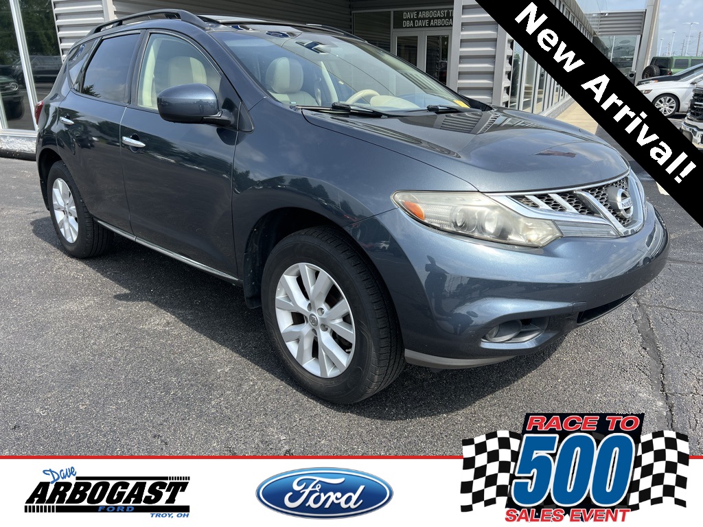Used 2013 Nissan Murano SL with VIN JN8AZ1MW6DW303614 for sale in Troy, OH