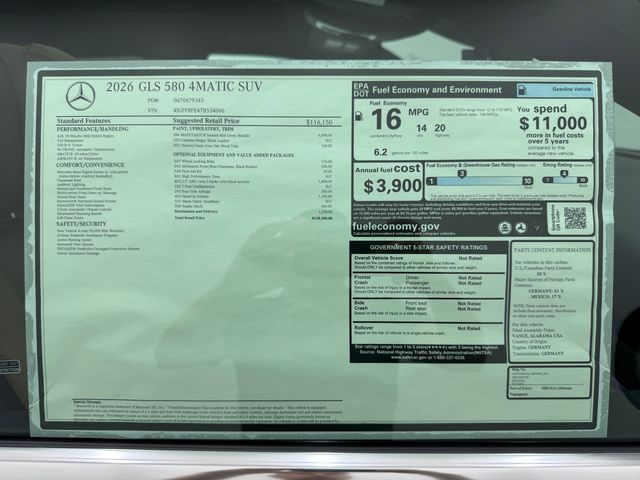 2026 Mercedes Benz GLS 580 4MATIC photo 50