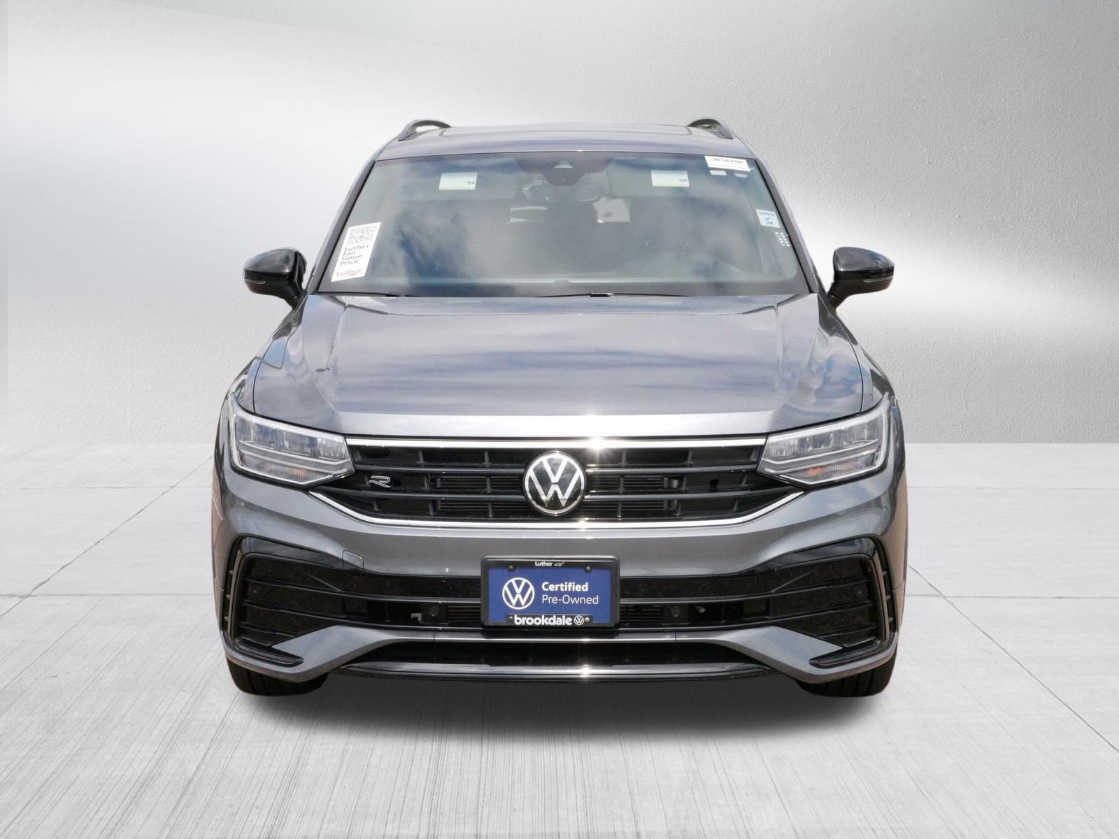 Certified 2023 Volkswagen Tiguan SE R-LINE BLACK with VIN 3VV8B7AX3PM069467 for sale in Brooklyn Center, Minnesota