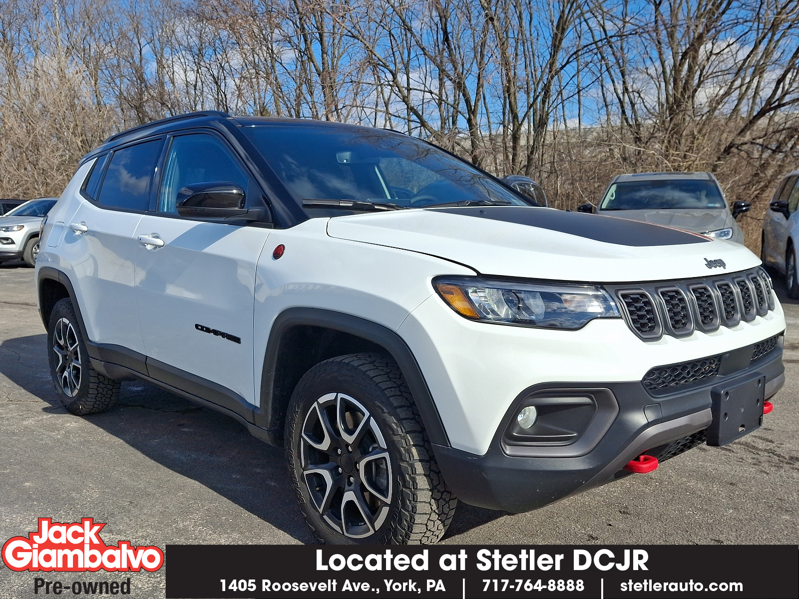 Used 2024 Bright White Clearcoat - PW7 Jeep Trailhawk 4x4 image 1
