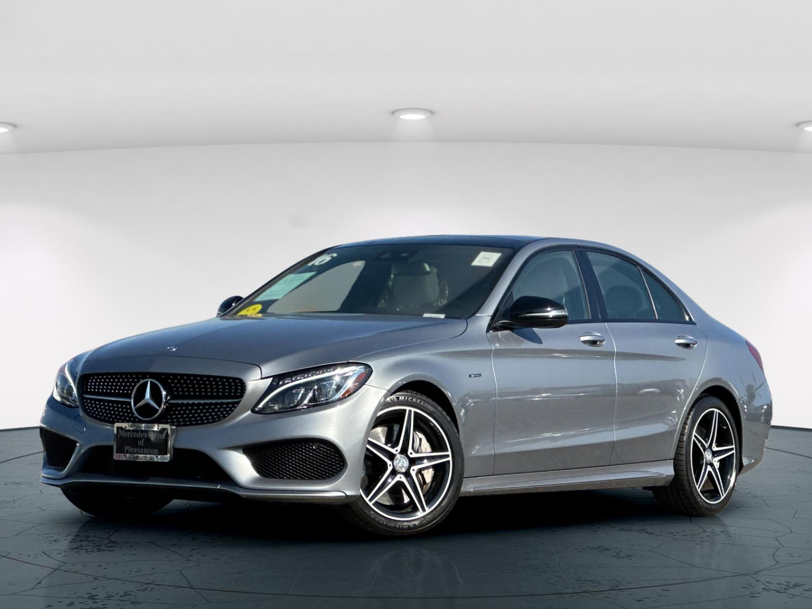 Used 2016 Mercedes-Benz C-Class C450 AMG with VIN 55SWF6EB6GU115878 for sale in Pleasanton, CA