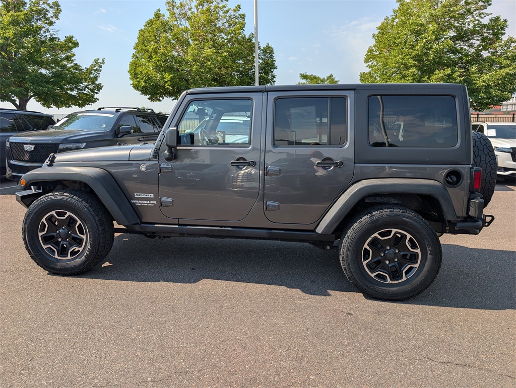 Used 2014 Jeep Wrangler Unlimited Sport with VIN 1C4BJWDG8EL299078 for sale in Lone Tree, CO