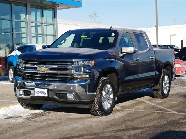 Used 2021 Chevrolet Silverado 1500 LTZ with VIN 1GCUYGED5MZ178910 for sale in Roseville, Minnesota
