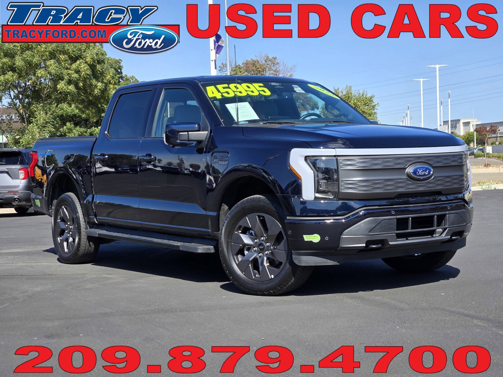 Used 2022 Ford F-150 Lightning Lariat with VIN 1FTVW1ELXNWG15429 for sale in Tracy, CA
