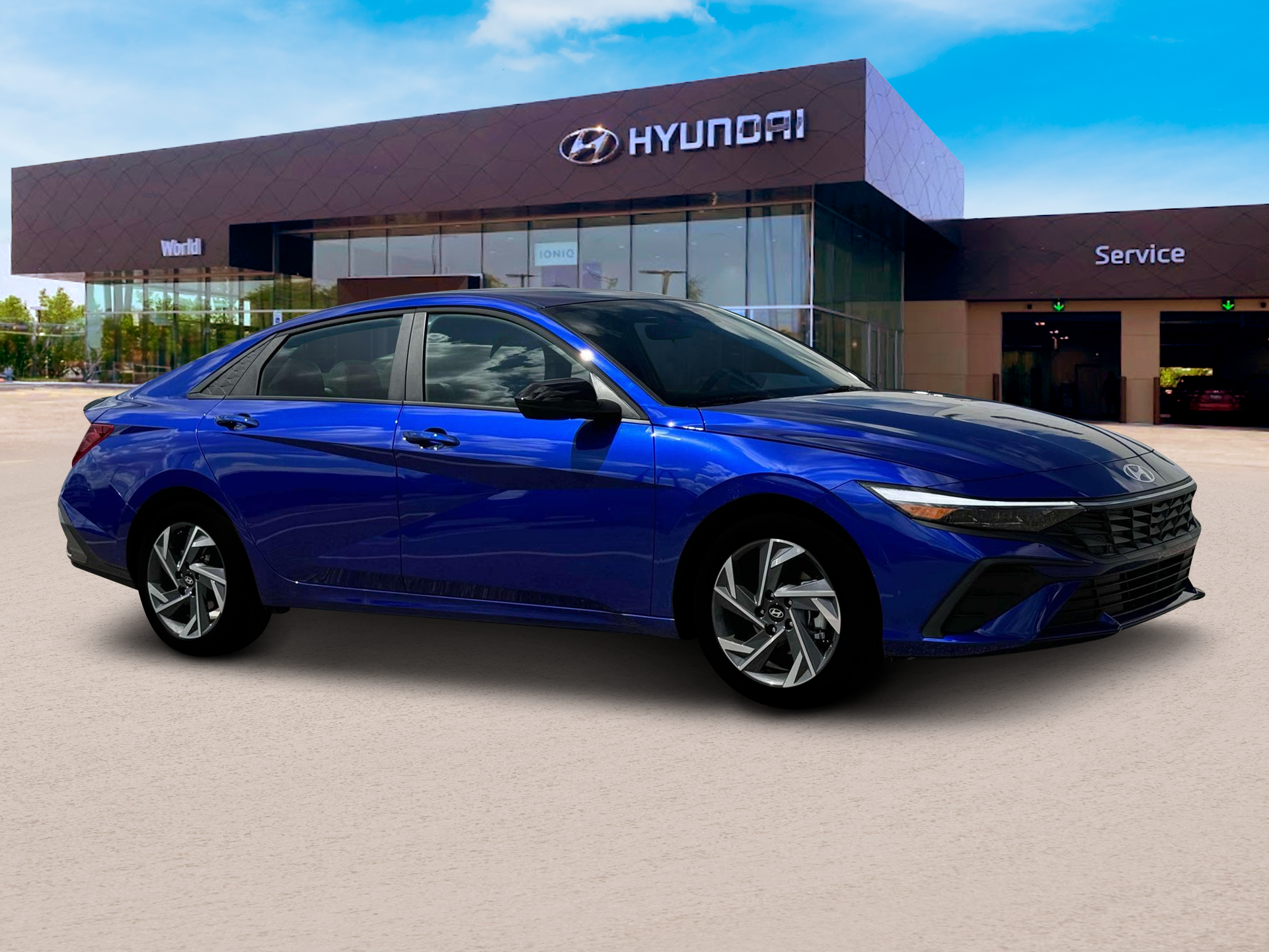 New 2025 Intense Blue Hyundai SEL Sport image 10