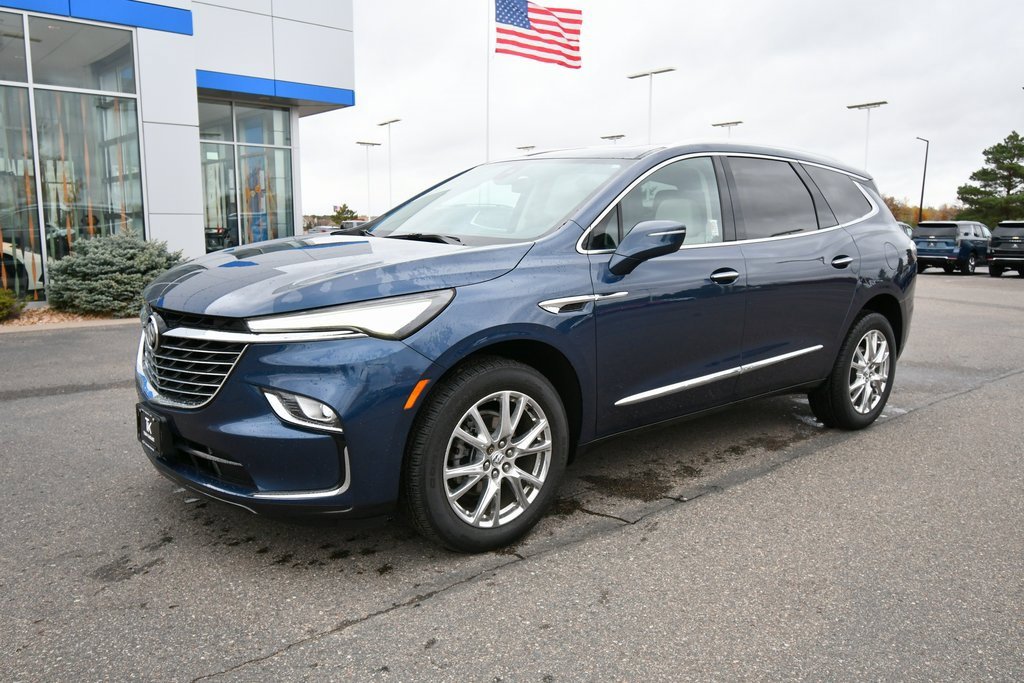 Certified 2023 Buick Enclave Essence with VIN 5GAEVAKW5PJ108571 for sale in North Branch, Minnesota