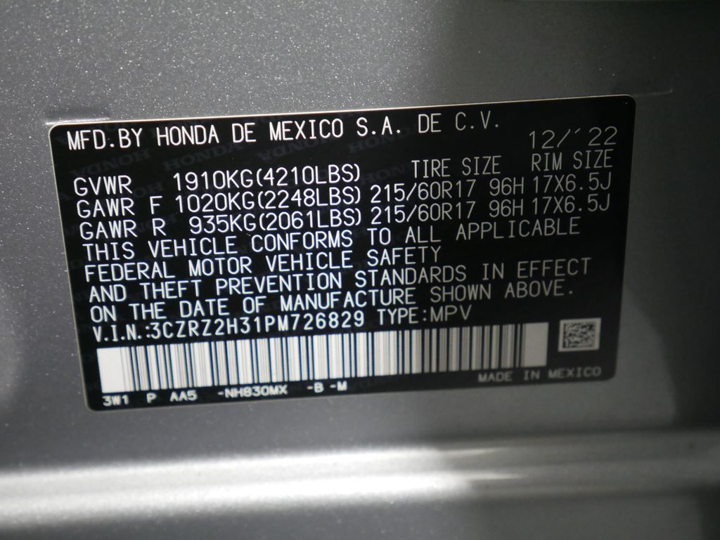 2023 Honda HR-V LX photo 25