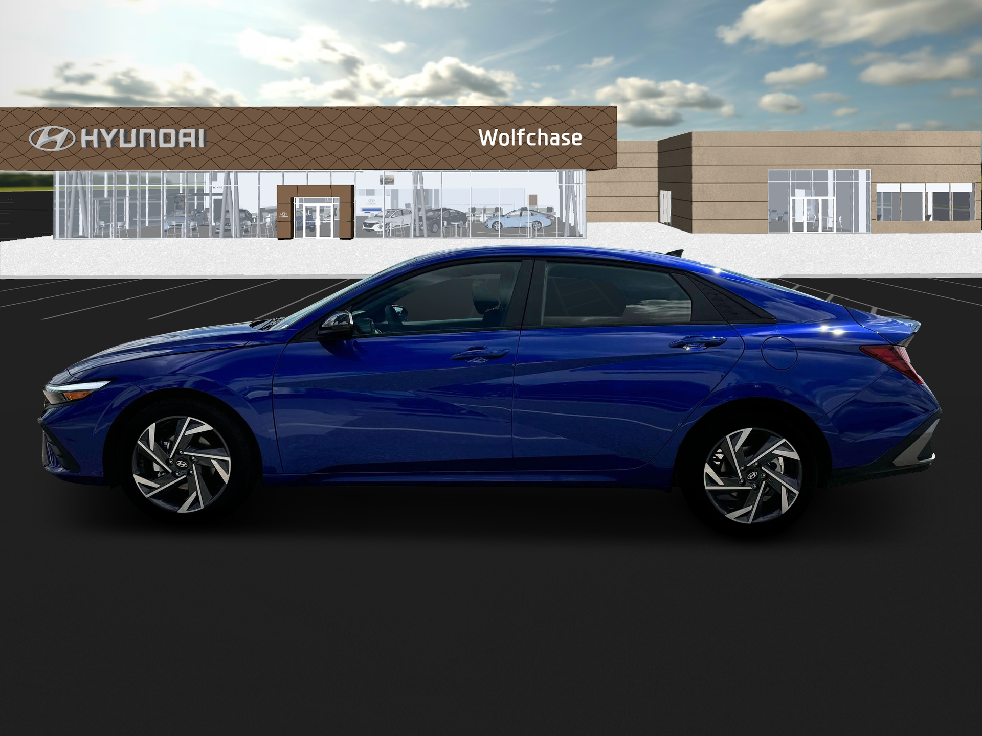 New 2025 Blue Hyundai SEL Sport image 3