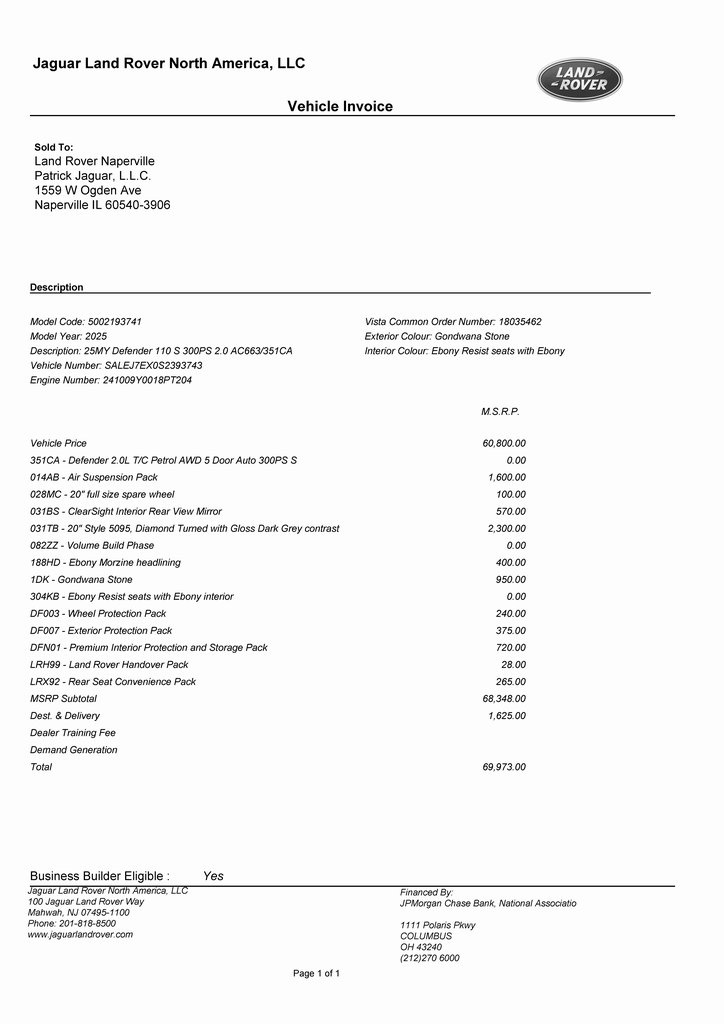 2025 LAND ROVER DEFENDER - Image 2