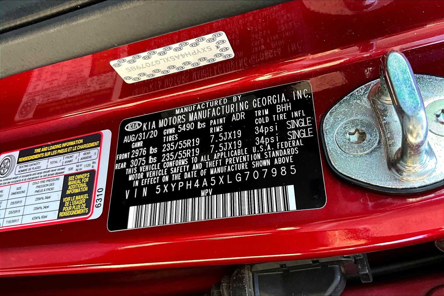 2020 Kia Sorento EX V6 photo 34