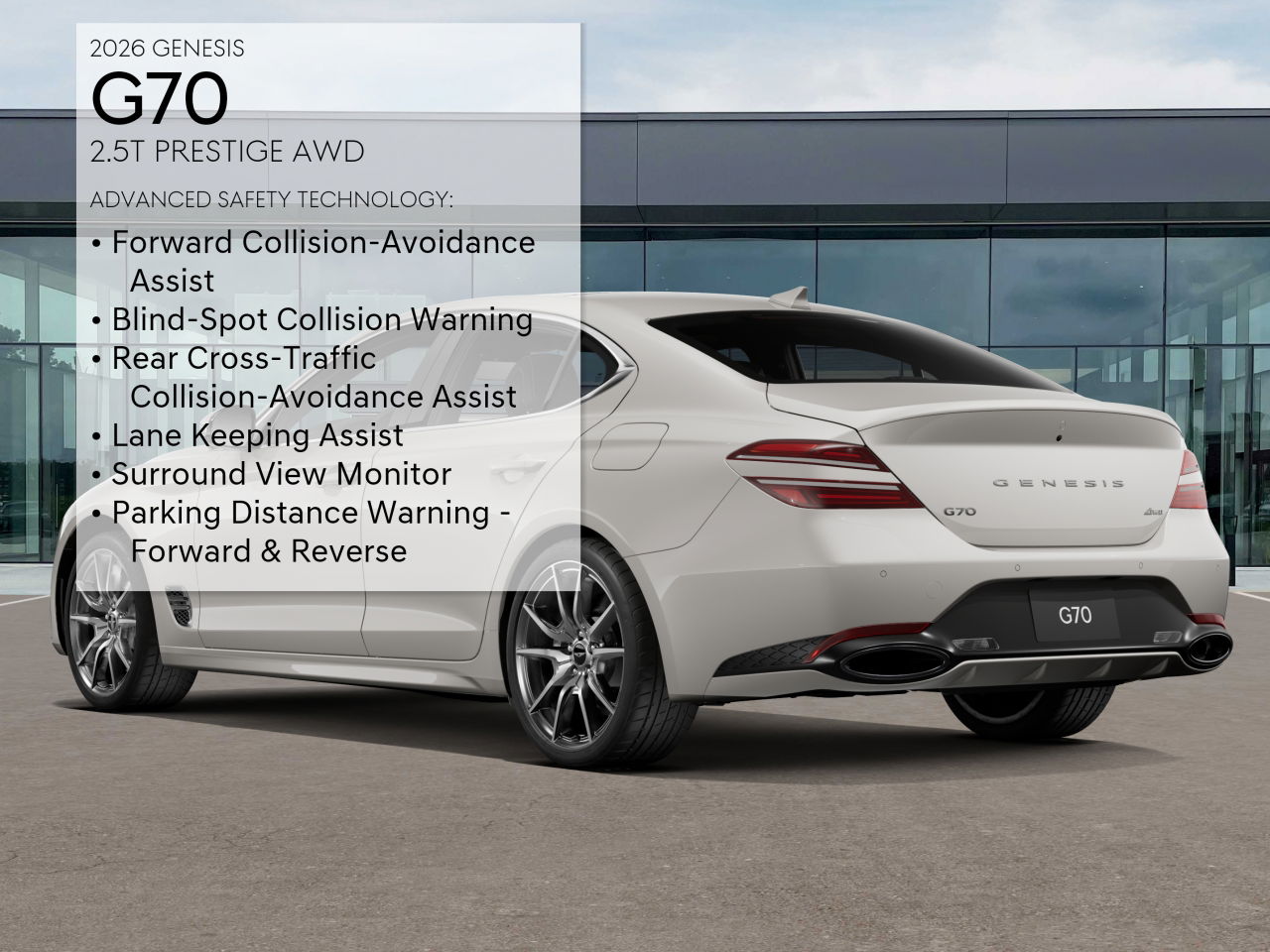 2026 Genesis G70 2.5T Prestige AWD photo 7