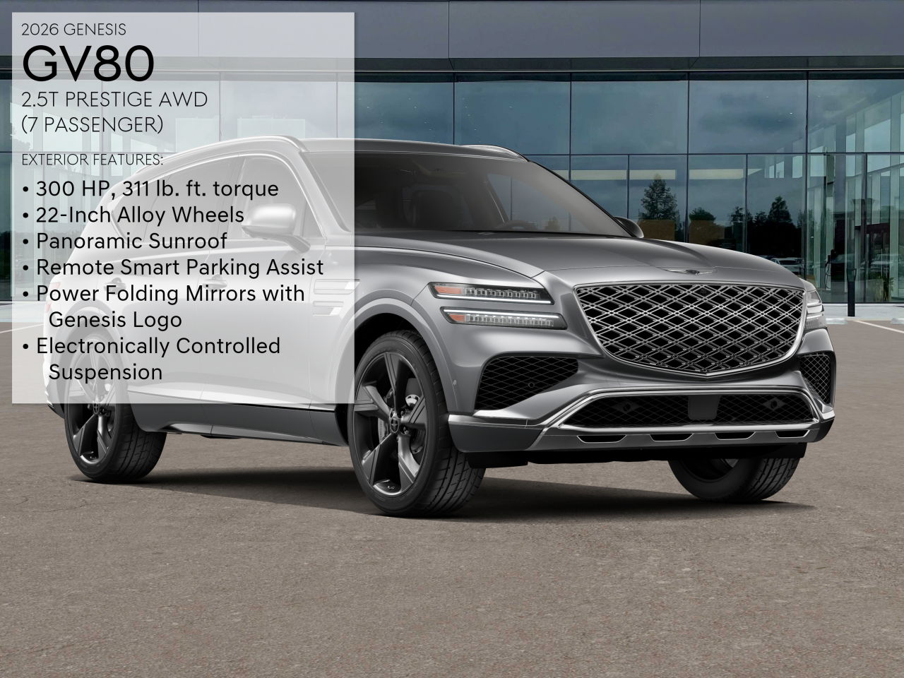 2026 Genesis GV80 2.5T Prestige AWD photo 3