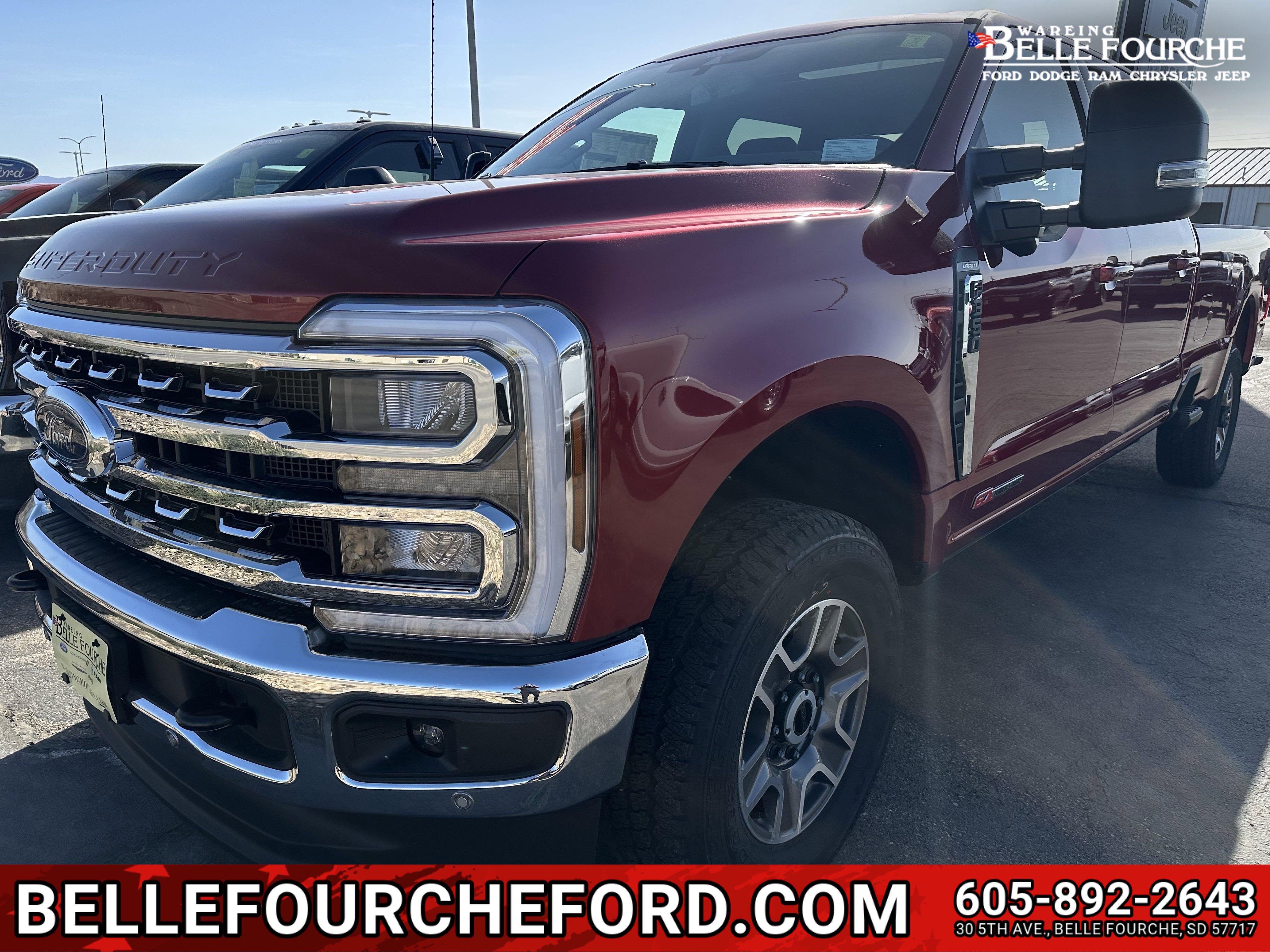 New 2025 Ruby Red Metallic Tinted Clearcoat Ford LARIAT image 1