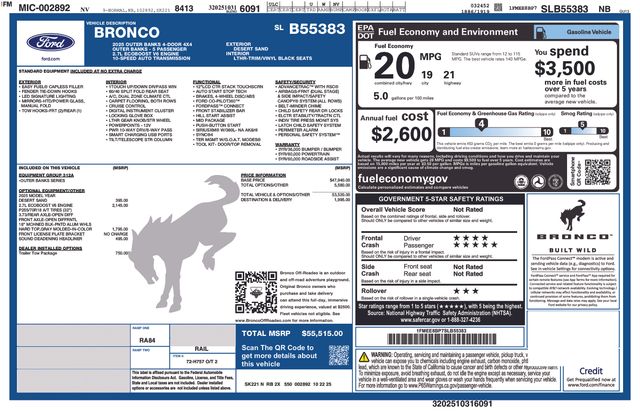 2025 Ford Bronco 4-Door Outer Banks's photo