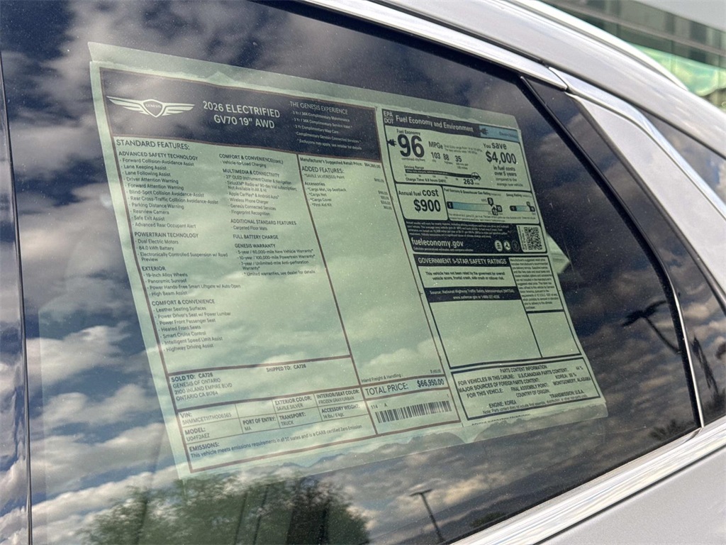 2026 Genesis Electrified GV70 Advanced photo 16