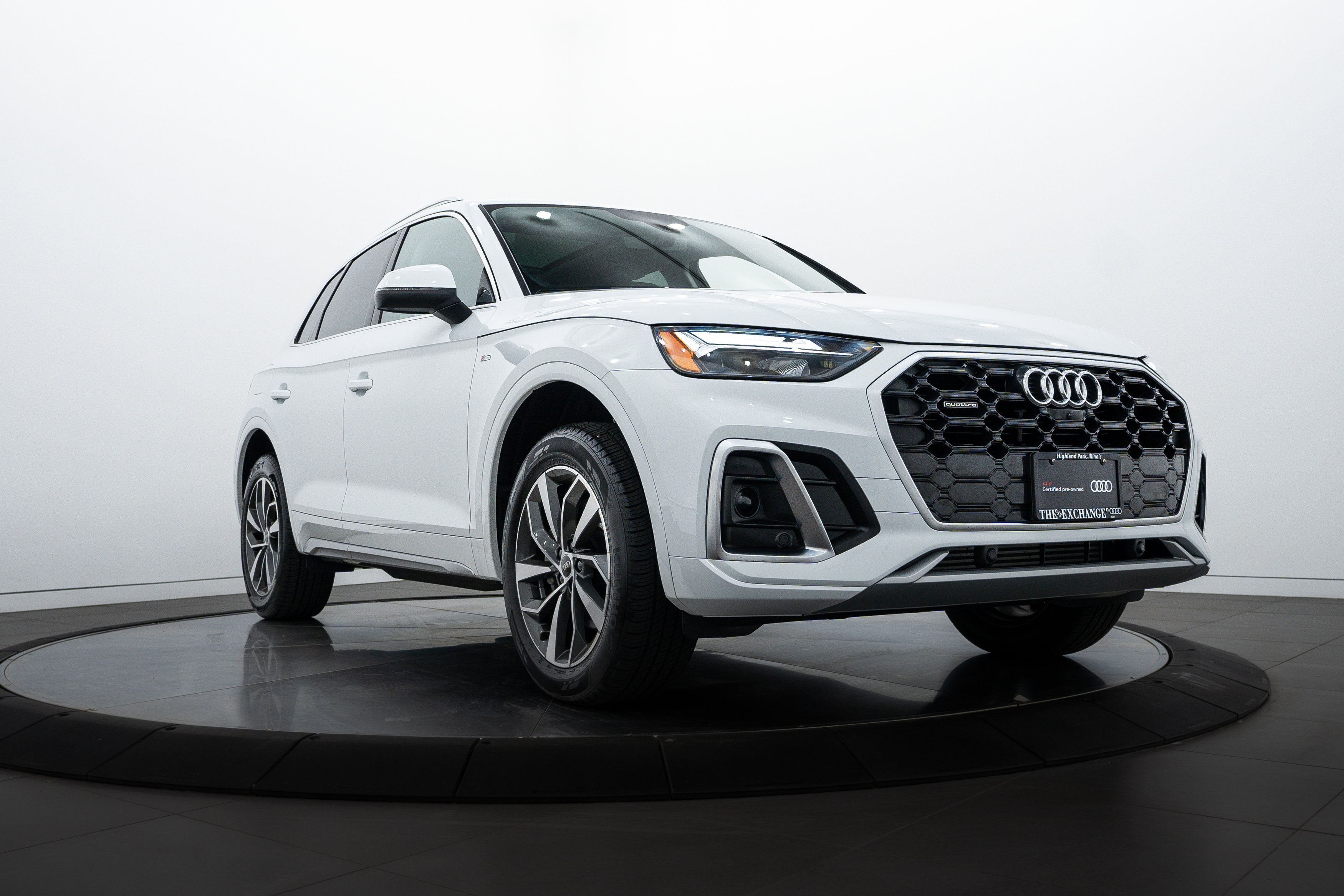 Certified Used 2025 Glacier White Metallic Audi S line Premium Plus image 1