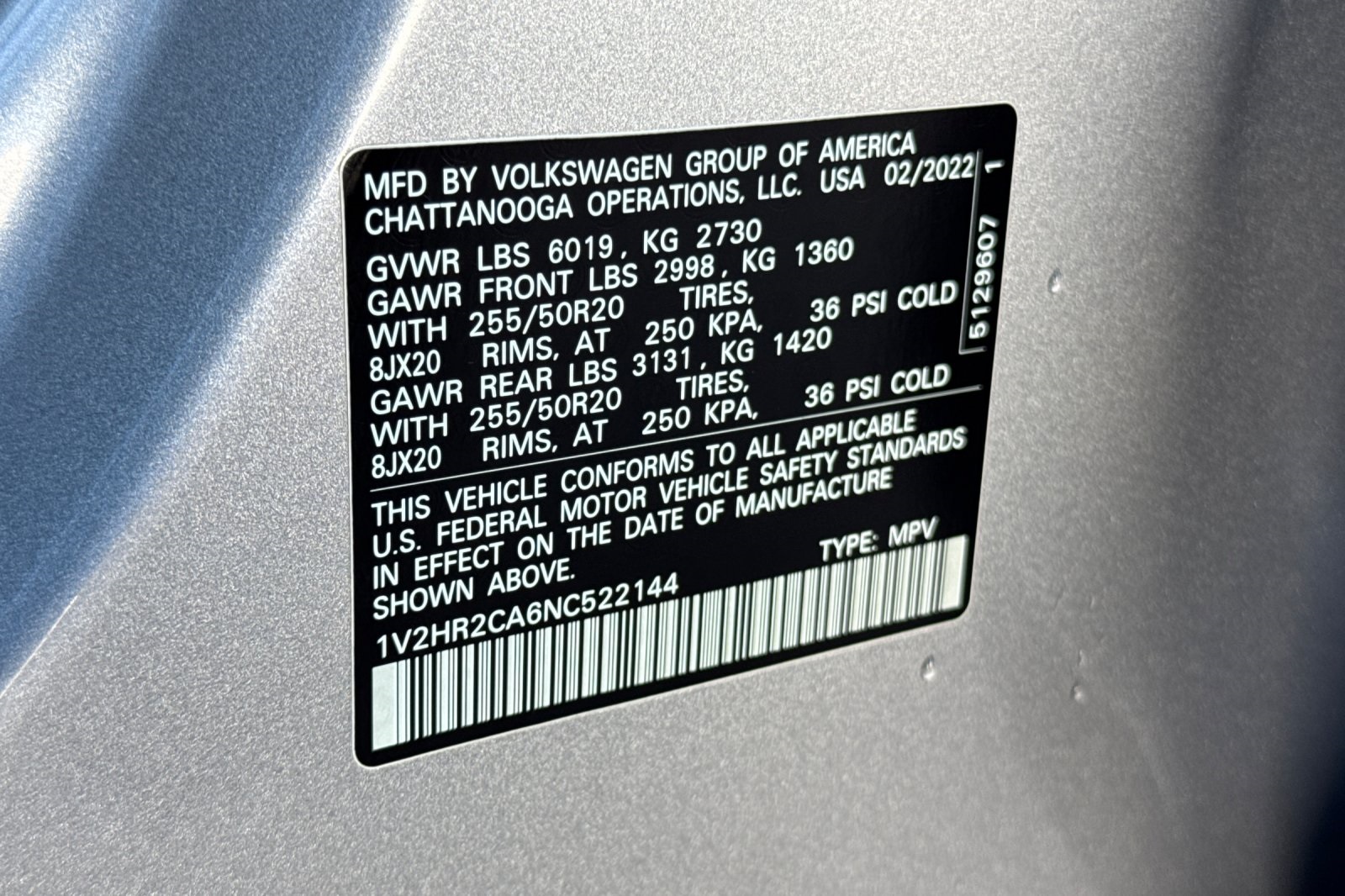 2022 Volkswagen Atlas V6 SE Technology photo 28