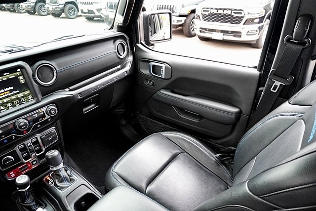 Used 2021 Black Jeep Unlimited Rubicon 4xe image 23