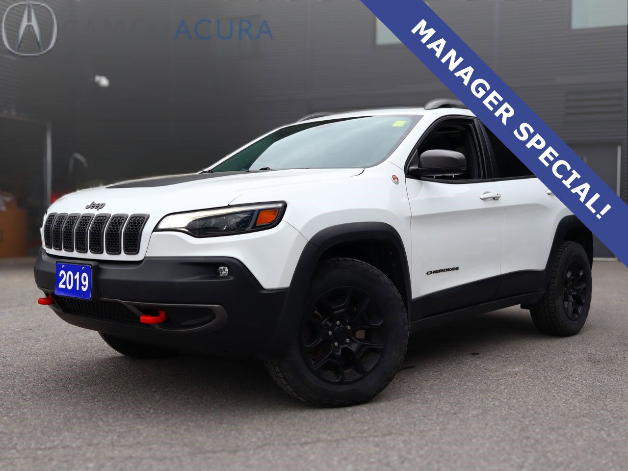 Used 2019 Bright White Jeep Trailhawk Elite image 1