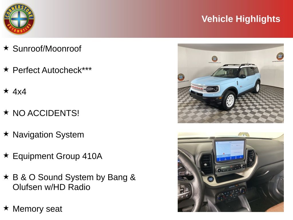 Used 2023 Ford Bronco Sport Heritage with VIN 3FMCR9H94PRD56807 for sale in Elk River, Minnesota