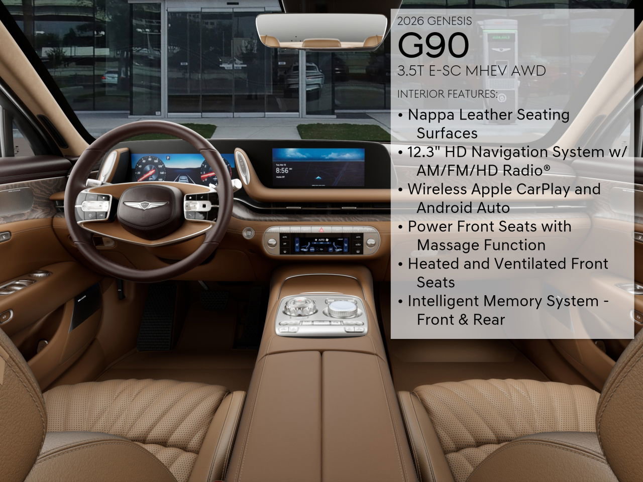 2026 Genesis G90 3.5T E-Supercharger photo 16