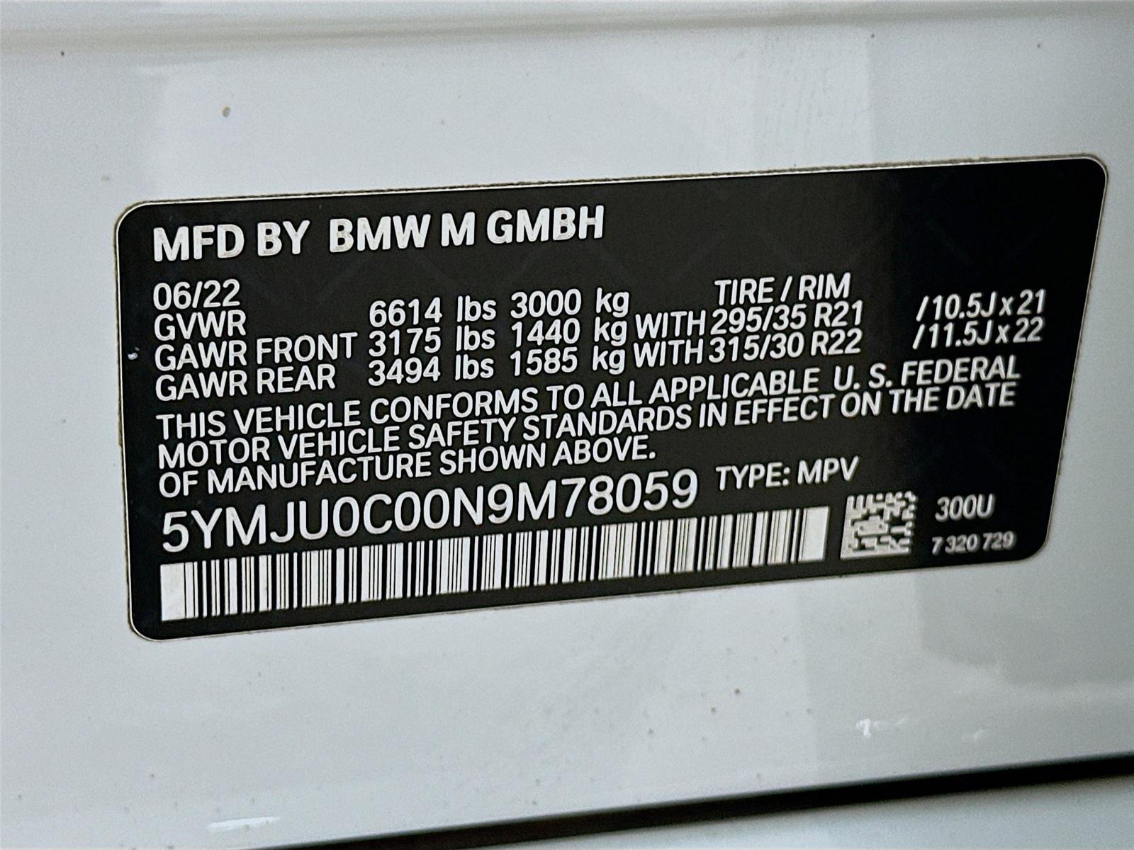 2022 Bmw X5 M photo 33