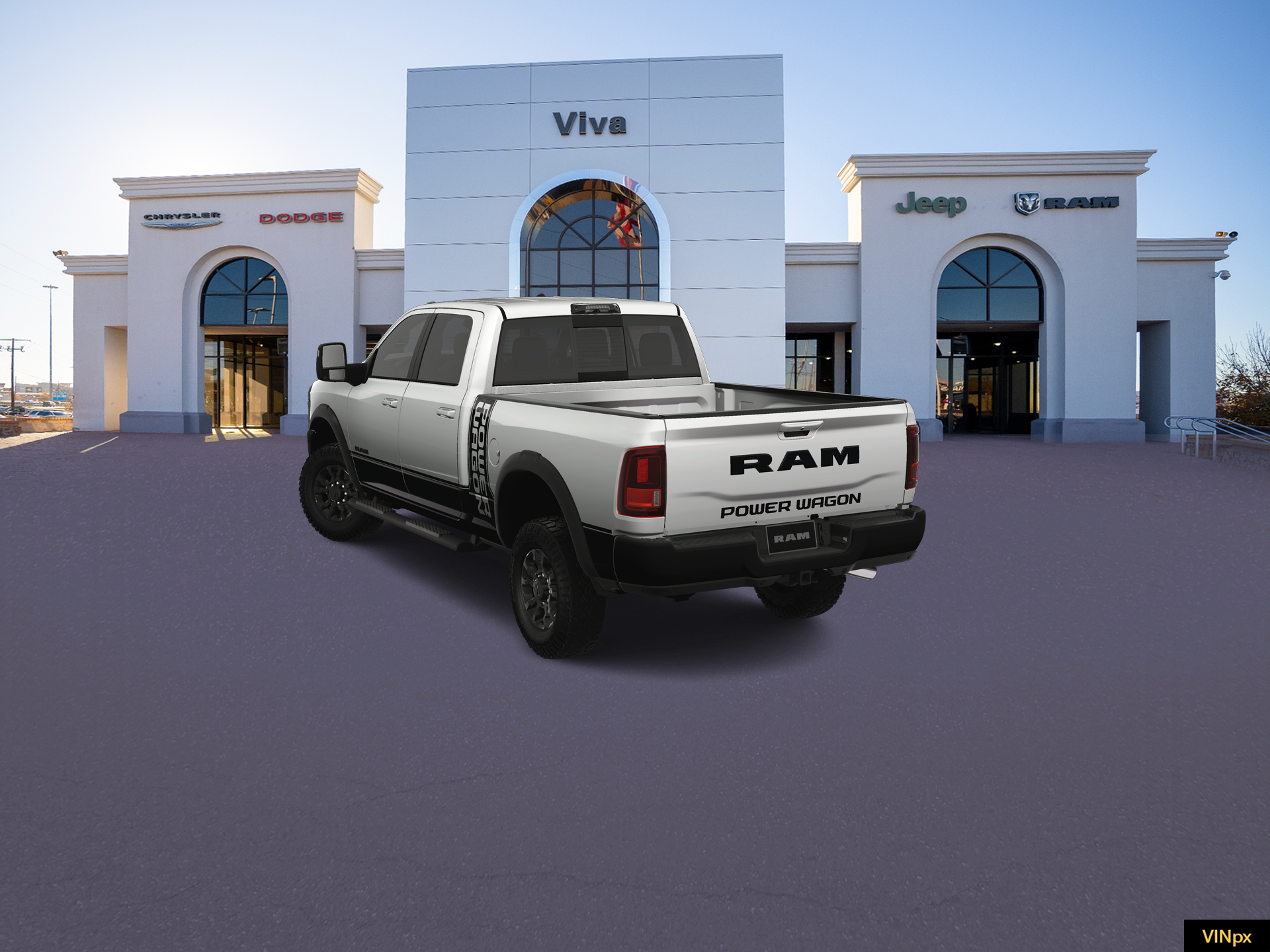 New 2025 Bright White Clear-Coat Exterior Paint RAM Power Wagon image 1