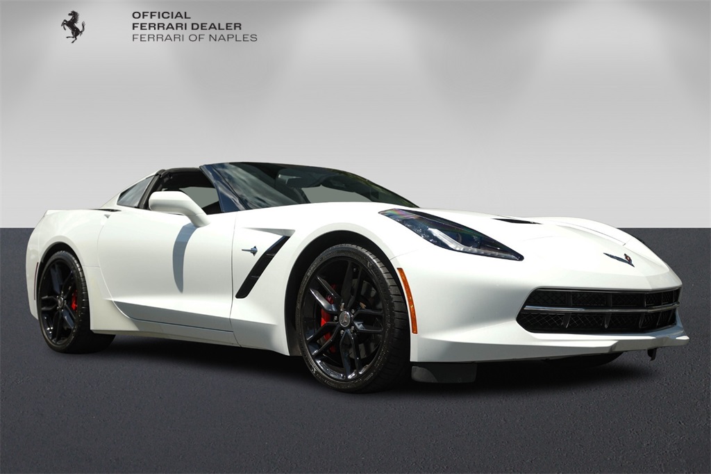Used 2015 White Chevrolet Stingray Z51 image 1