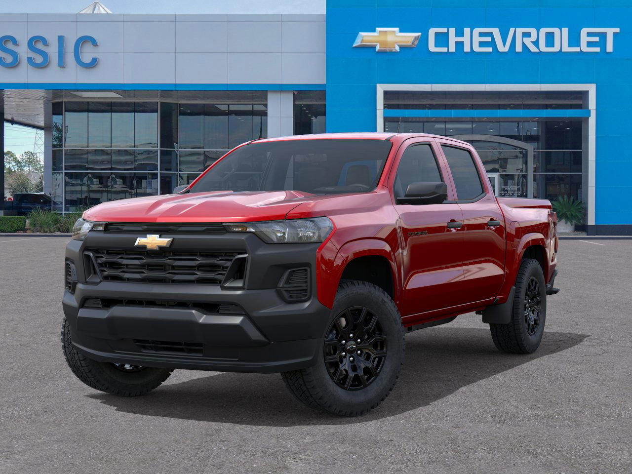 2026 Chevrolet Colorado WT Red at Classic Elite Chevrolet Hwy 6
