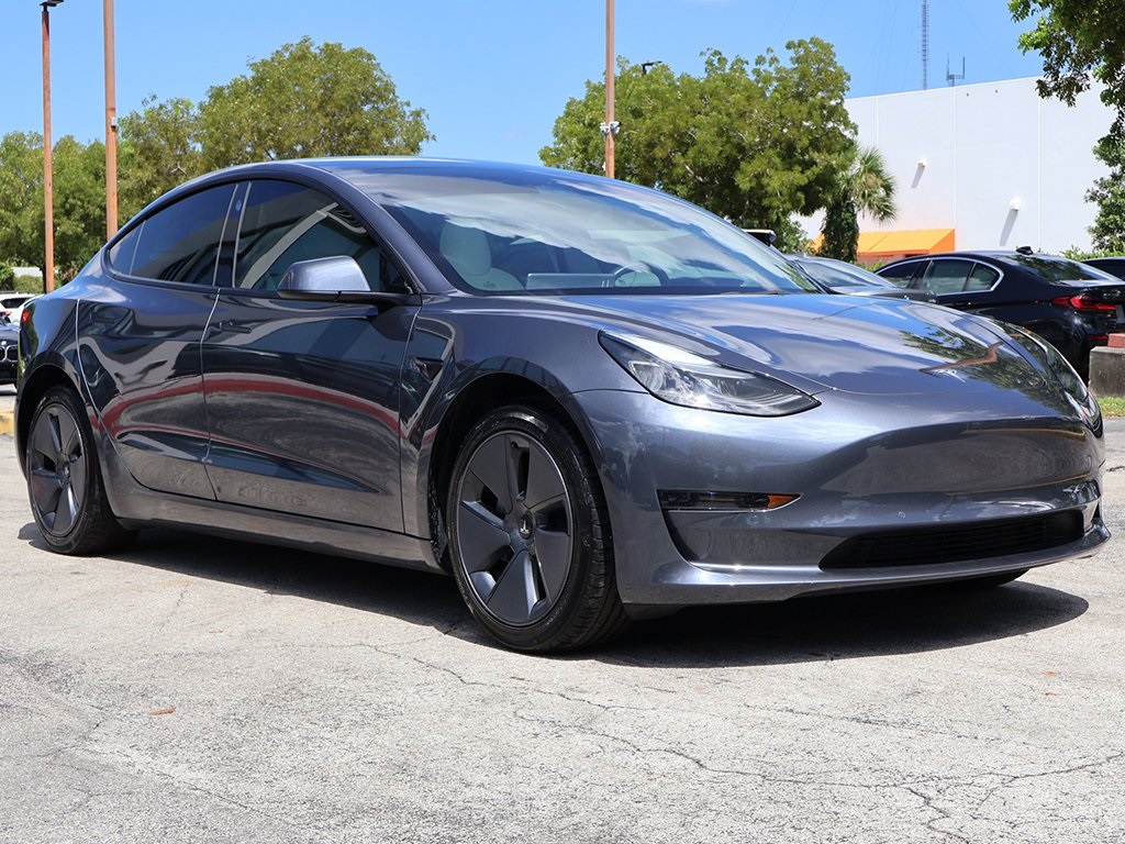 Used 2022 Tesla Model 3 Base with VIN 5YJ3E1EA7NF344679 for sale in Miami, FL