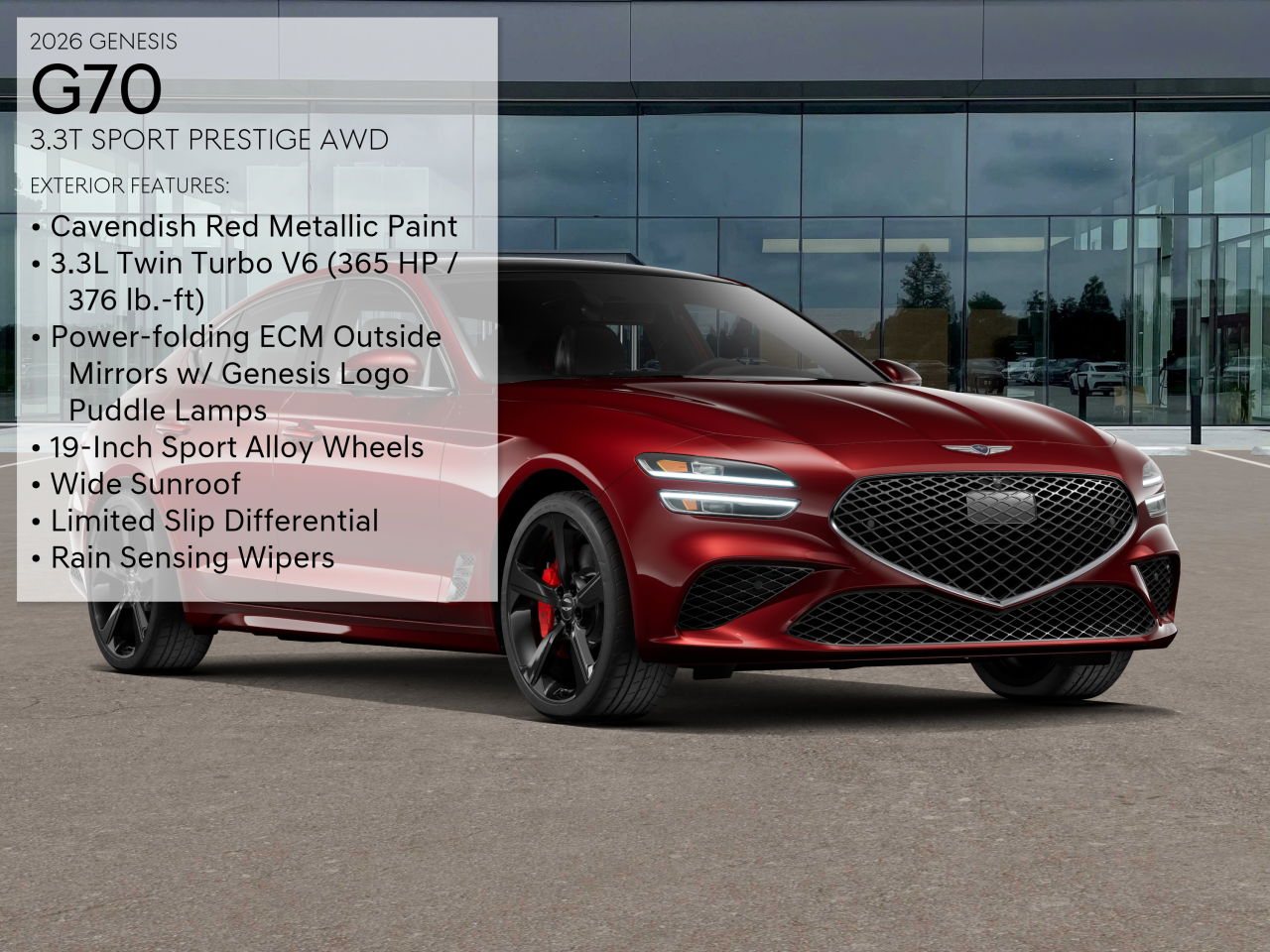 2026 Genesis G70 3.3T Sport Prestige photo 3