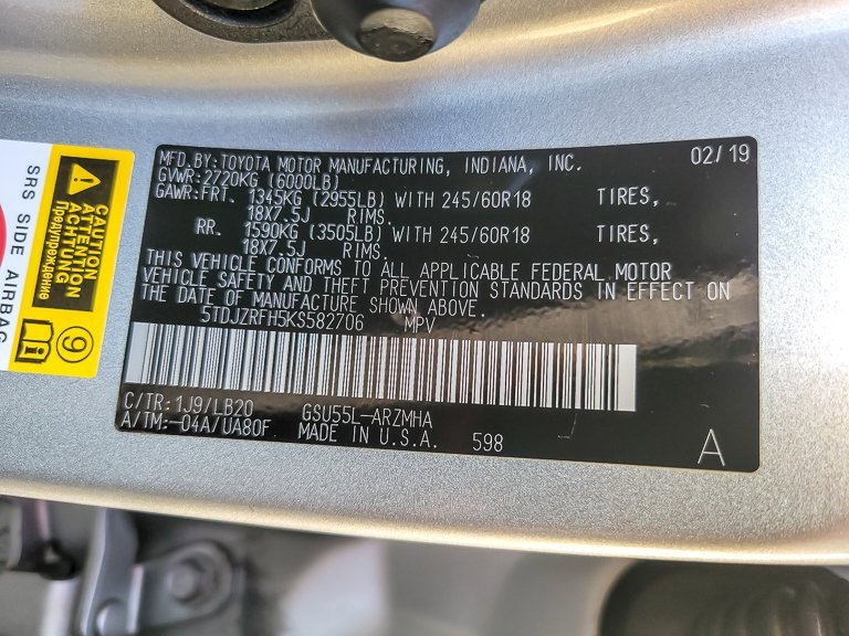 2019 TOYOTA HIGHLANDER - Image 26