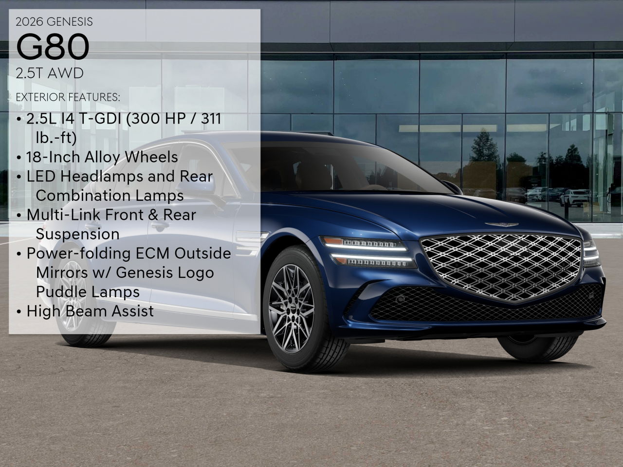 2026 Genesis G80 2.5T AWD photo 3