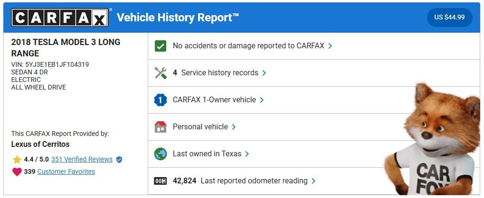 Used 2018 Tesla Model 3 Long Range Dual Motor with VIN 5YJ3E1EB1JF104319 for sale in Cerritos, CA