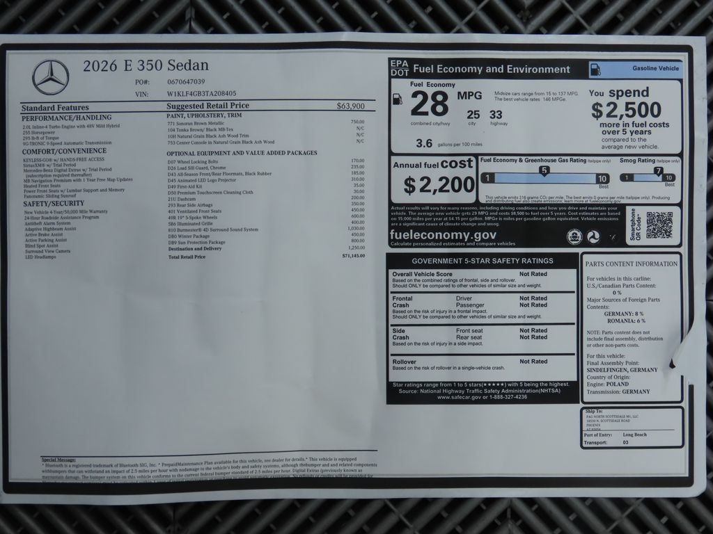 2026 Mercedes Benz E 350 photo 9