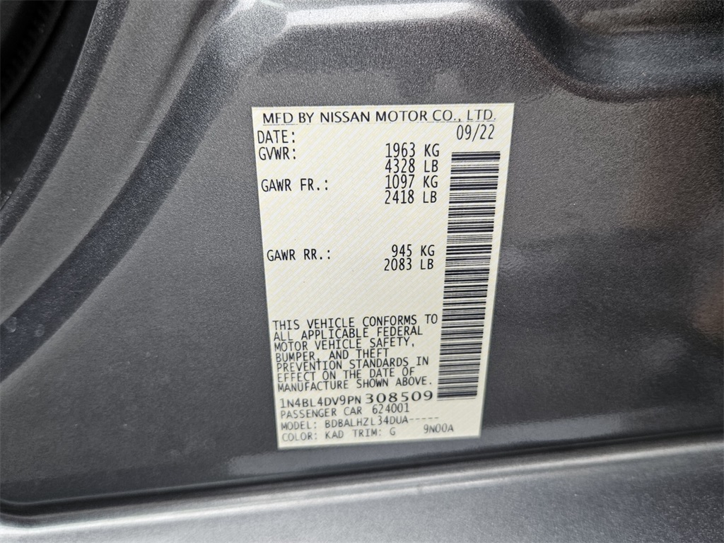2023 Nissan Altima 2.5 SV photo 18