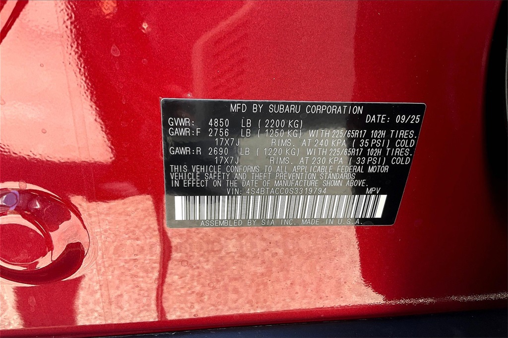 2025 Subaru Outback Premium photo 13