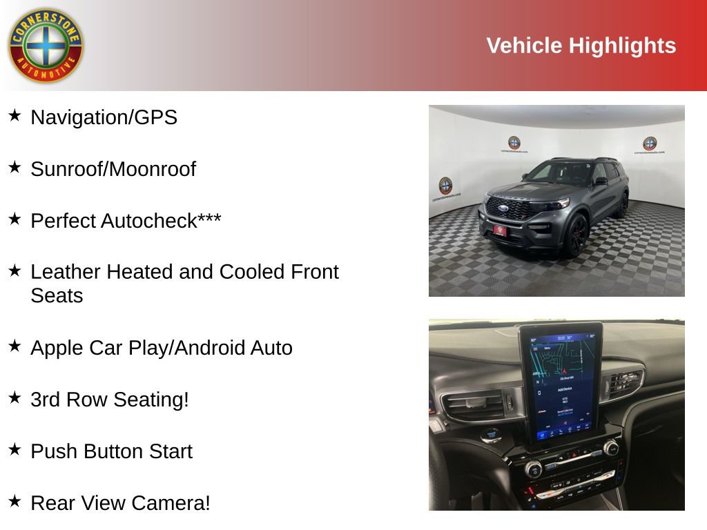 Used 2022 Ford Explorer ST with VIN 1FM5K8GCXNGB96215 for sale in Elk River, Minnesota