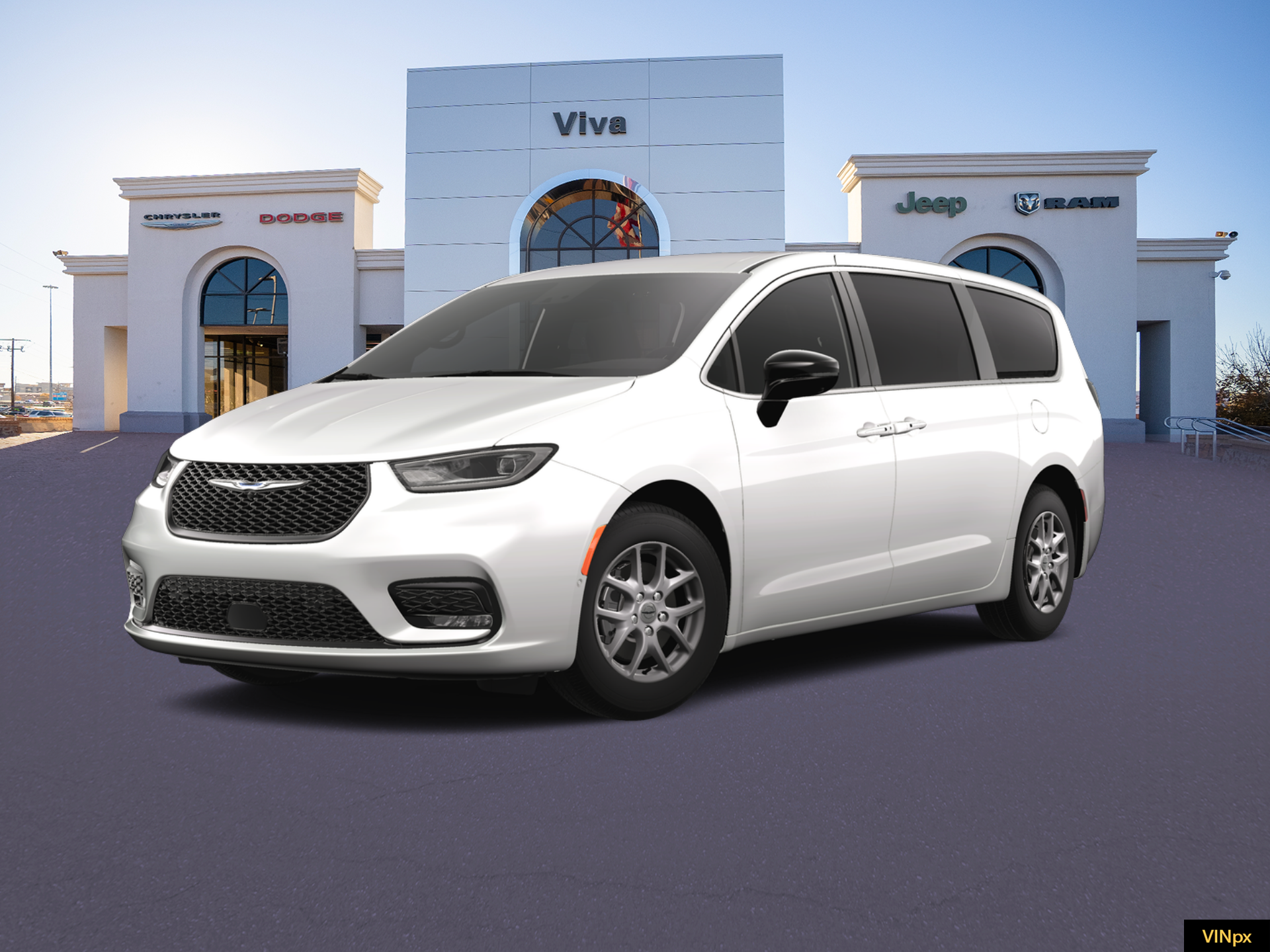 New 2025 Bright White Clear-Coat Exterior Paint Chrysler Select image 1