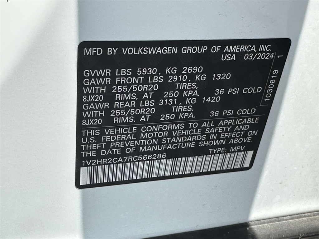 2024 Volkswagen Atlas SE Technology photo 27